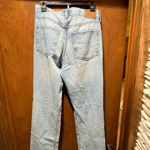 Aeropostale Women's Straight Leg Light Blue Jeans